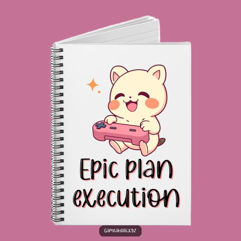Funny Gamer Creature Notebook - Joyful Gaming Journal, Great Gift!