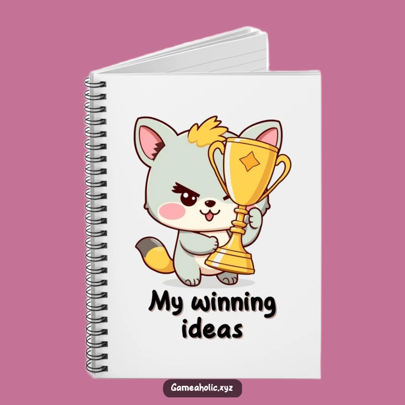 Funny Animal Trophy Winner Notebook: Jot Down Victories with Sass