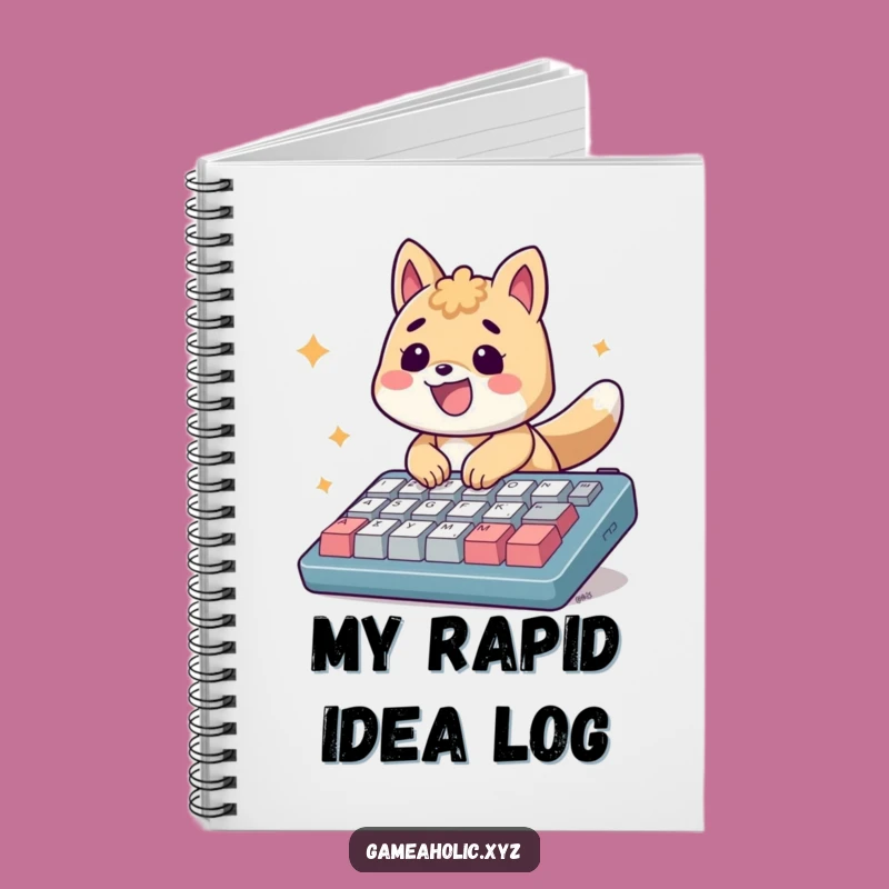 Funny Energetic Typing Animal Notebook - For Your Rapid Ideas