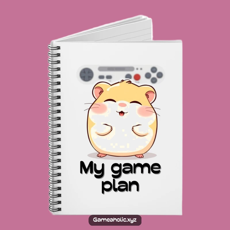 Funny Hamster Gamer Notebook: Gaming Bliss Hamster Journal for Relaxed Notes