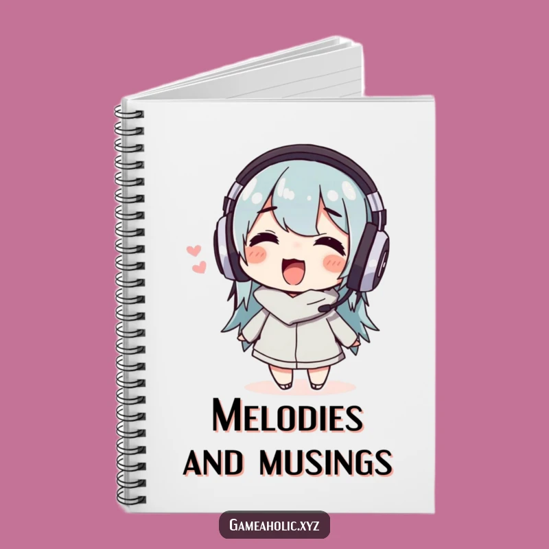 Funny Music Lover Notebook: Jot Down Lyrics, Wiggling Character, Perfect Gift!