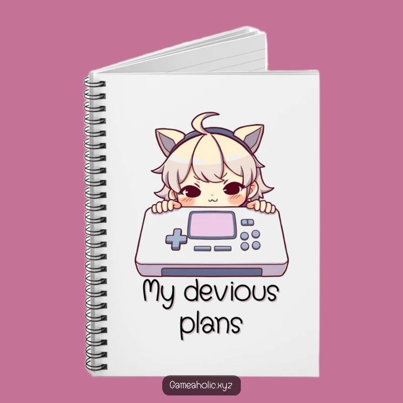 Funny Notebook: Mischievous Gamer Peeking, Journal Funny Gift