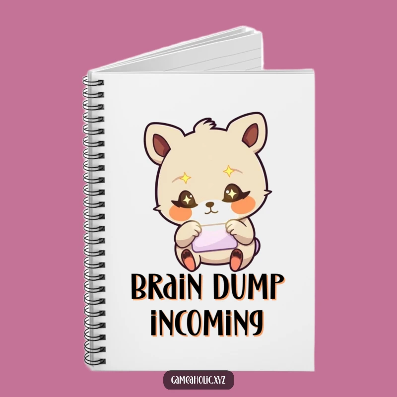 Funny Stressed Animal Notebook - Starry Eyes Tap Screen, Journal Gift!