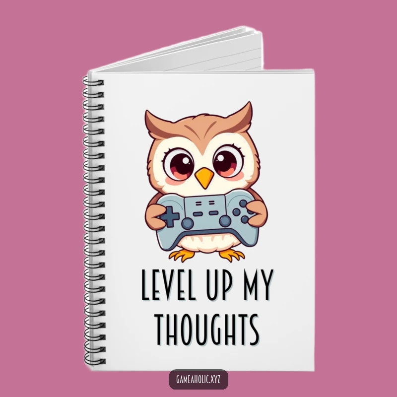Funny Owl Gamer Notebook: Excited Bird Controller Journal, Hilarious Stationery