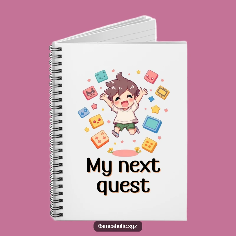 Funny Gamer Notebook: Jot Down Strategies, Joyful Character, Perfect Gift!