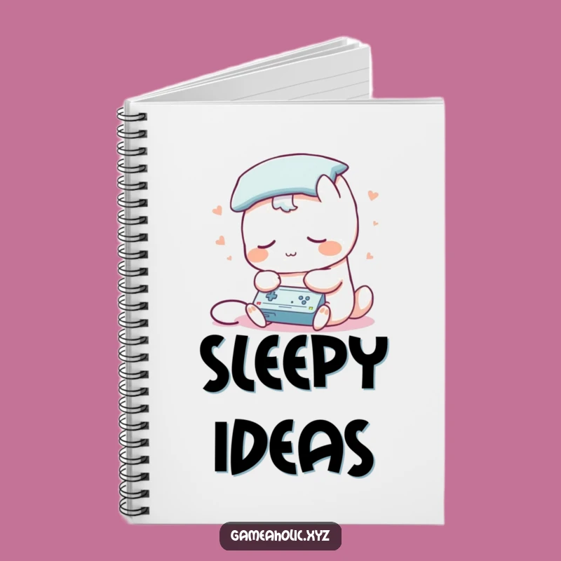 Funny Sleepy Gamer Notebook: Jot Down Ideas, Pillow Head Fun, Super Funny Gift