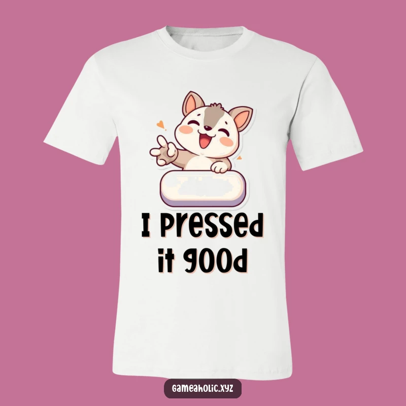 Funny Animal Gamer T-Shirt - Determined Button Smasher Tee, Epic Funny Gift!