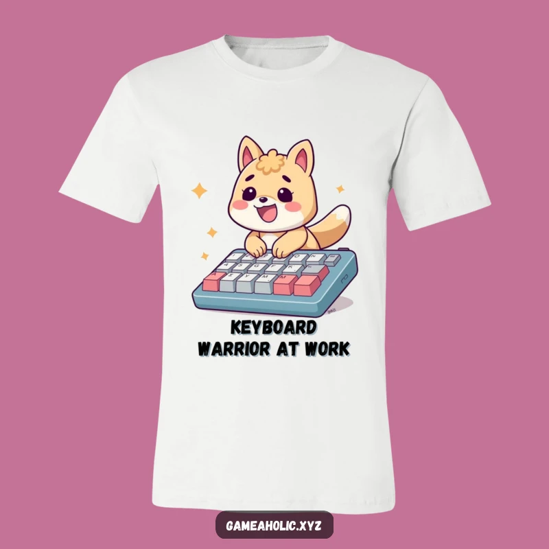 Funny Energetic Typist Animal T-Shirt - Hilarious Keyboard Warrior Tee Gift