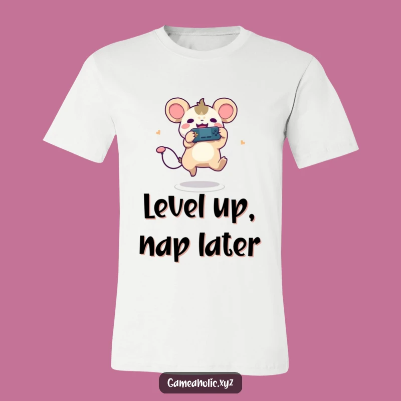 Funny Gamer Creature T-Shirt - Joyful Leaping Gamer Plays, Great Gift!