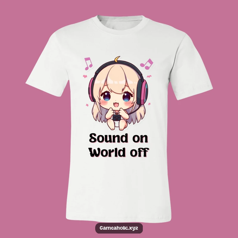 Funny Gamer T-Shirt: Headbanger Character Rocking to Game Tunes, Cool Funny Gift