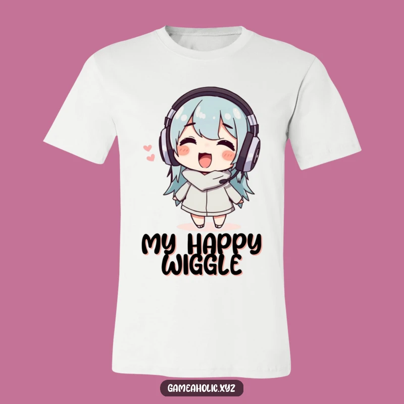 Funny Music Lover T-Shirt: Wiggling Character, Happy Vibes, Great Gift!
