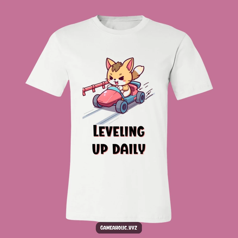 Funny Pixel Racer Tee: Determined Animal Game Design, Ideal Funny Gift