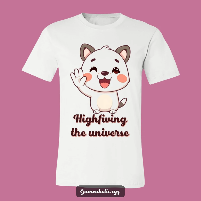 Funny Virtual High Five T-Shirt: Wear Your Positivity Proudly!