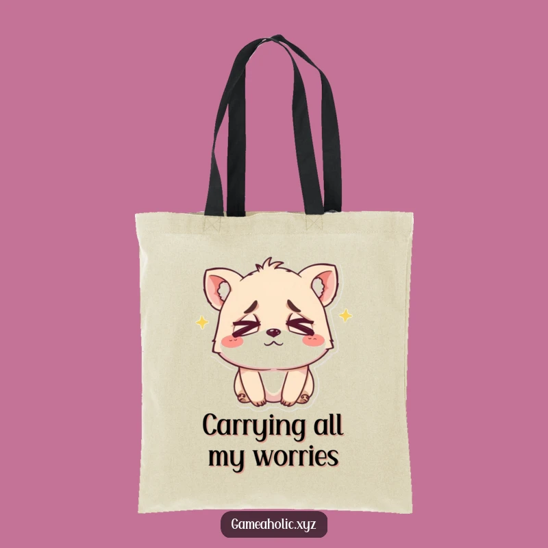 Funny Exhausted Animal Eyes Tote Bag - Carry Your Day with Hilarious Ease