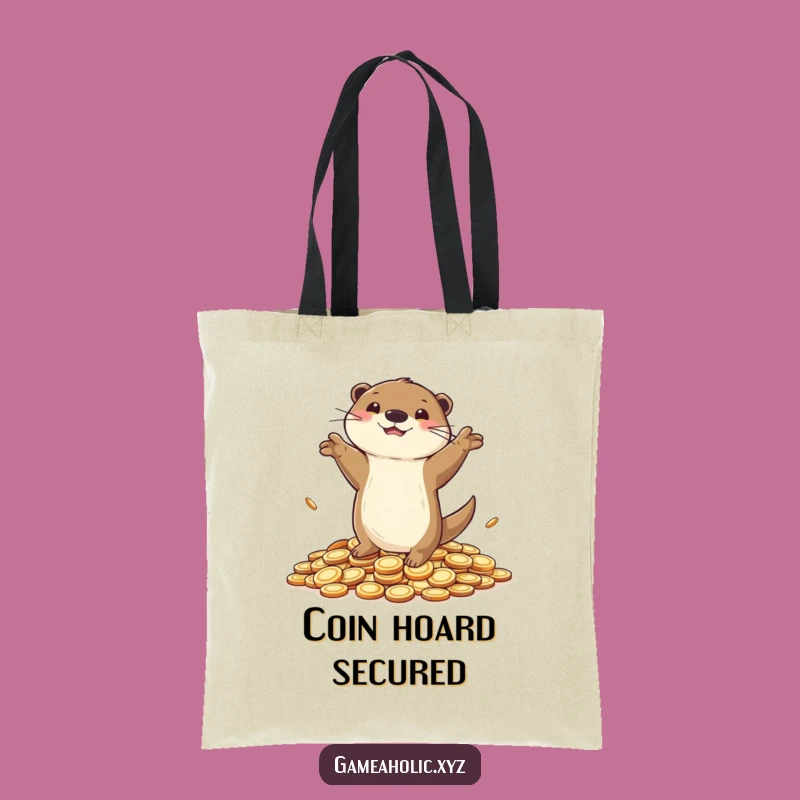 Funny Otter Victory Tote Bag - Carry Your Fortune