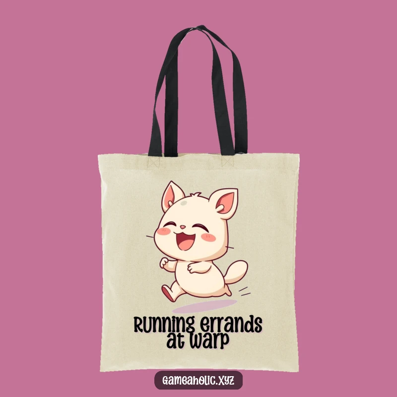 Funny Playful Tote Bag: Creature's Fast Laugh, Stylish and Humorous Gift