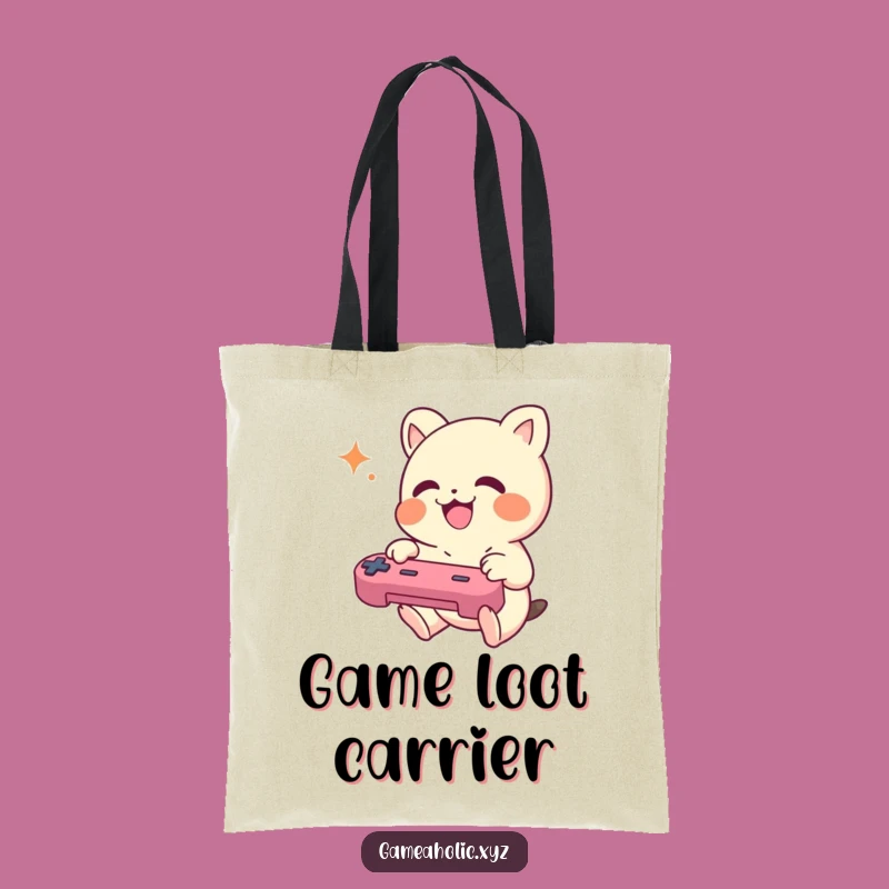 Funny Gamer Creature Tote Bag - Joyful Gaming Accessory, Ideal Gift!